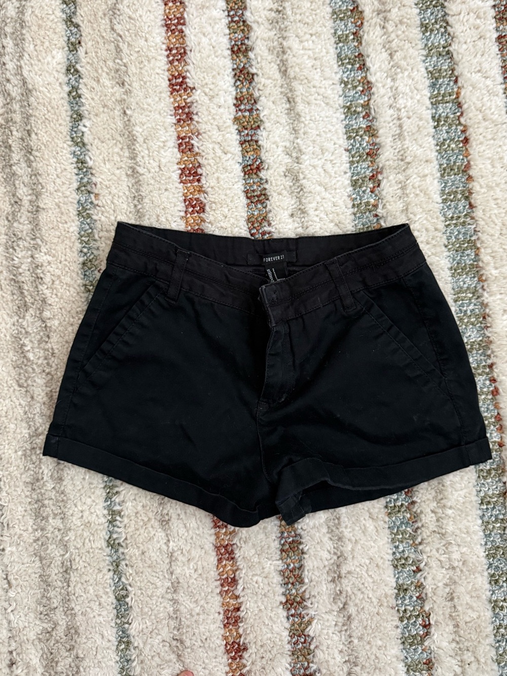 Forever 21 Black Jean Shorts